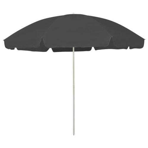 antracitszürke strandnapernyő 300 cm