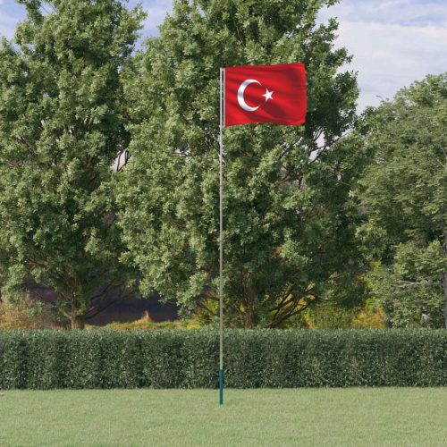 török alumínium zászló és rúd 5,55 m