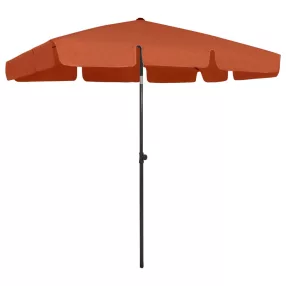 terrakotta strandnapernyő 200 x 125 cm