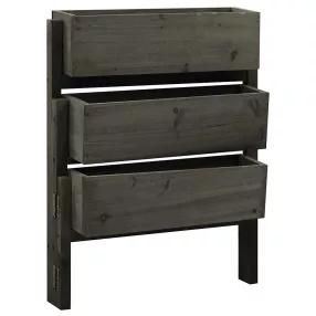   vidaXL szürke tömör fenyőfa összecsukható kerti ültetőláda 60x14x75 cm