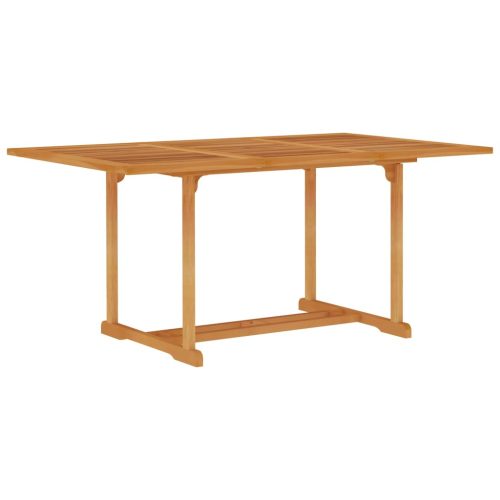 tömör tíkfa kerti asztal 150 x 90 x 75 cm
