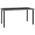 Szürke polyrattan kerti étkezőasztal 140 x 70 x 73 cm