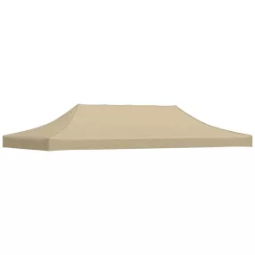 bézs tető partisátorhoz 6 x 3 m 270 g/m²
