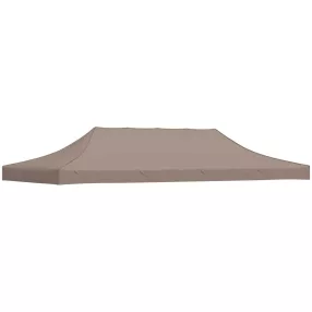 vidaXL tópszínű tető partisátorhoz 6 x 3 m 270 g/m²