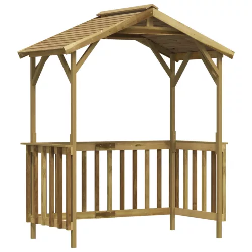 impregnált fenyőfa grillezőfészer 163,5 x 93 x 210 cm