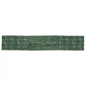 sötétzöld leveles erkélyparaván 600 x 100 cm