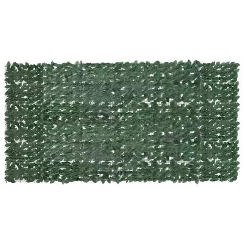 sötétzöld leveles erkélyparaván 300 x 150 cm