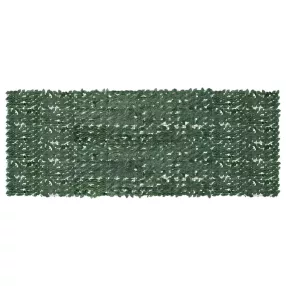 sötétzöld leveles erkélyparaván 400 x 150 cm
