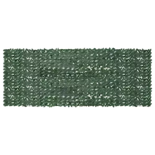 sötétzöld leveles erkélyparaván 400 x 150 cm