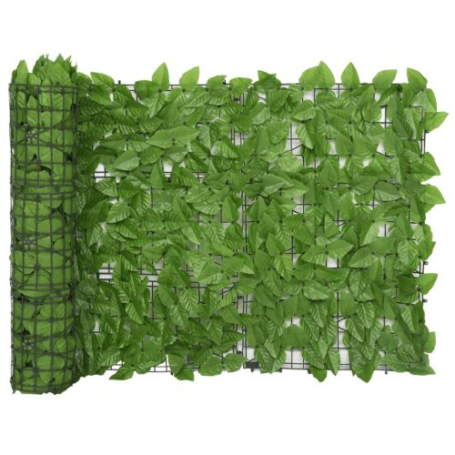  zöld leveles erkélyparaván 300 x 75 cm