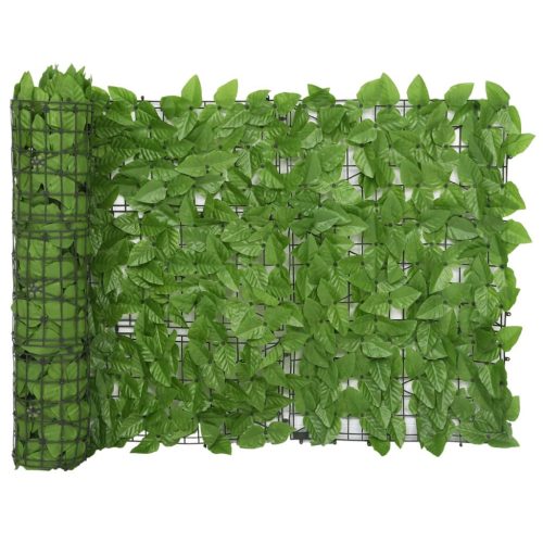  zöld leveles erkélyparaván 500 x 75 cm