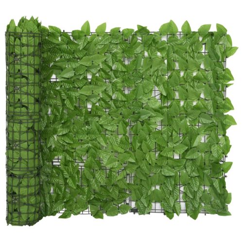  zöld leveles erkélyparaván 300 x 100 cm