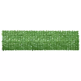 zöld leveles erkélyparaván 400 x 100 cm