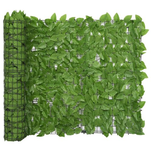  zöld leveles erkélyparaván 400 x 100 cm