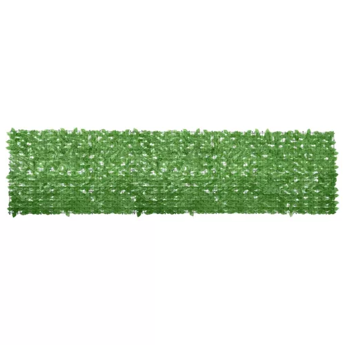 zöld leveles erkélyparaván 400 x 100 cm