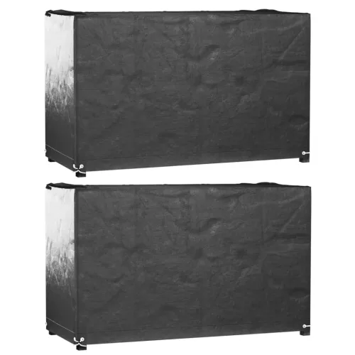 2 db téglalap alakú kerti bútorhuzat 8 fűzőlyukkal 125x55x75 cm