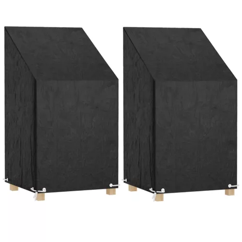 2 db polietilén kerti szék huzat 8 fűzőlyukkal 65x65x80/120 cm