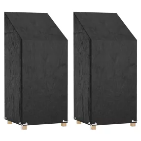   2 db polietilén kerti székhuzat 8 fűzőlyukkal 65x65x110/150 cm