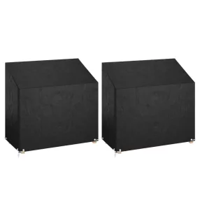   2 db polietilén kerti pad huzat 8 fűzőlyukkal 130x70x70/88 cm