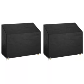   2 db polietilén kerti padhuzat 8 fűzőlyukkal 160x70x70/88 cm