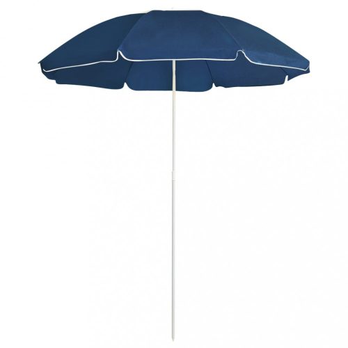 kék kültéri napernyő acél rúddal 180 cm