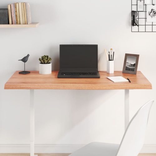 világosbarna kezelt tömör tölgyfa asztallap 100x50x(2-4) cm