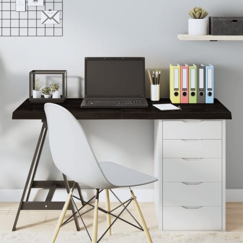 sötétbarna kezelt tömör tölgyfa asztallap 120x60x(2-4) cm