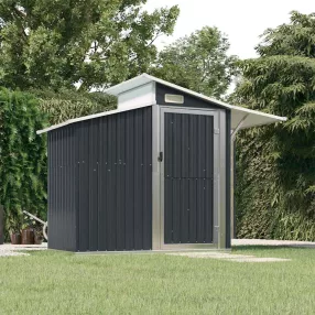   Antracitszürke horganyzott acél kerti fészer 270x130x208,5 cm