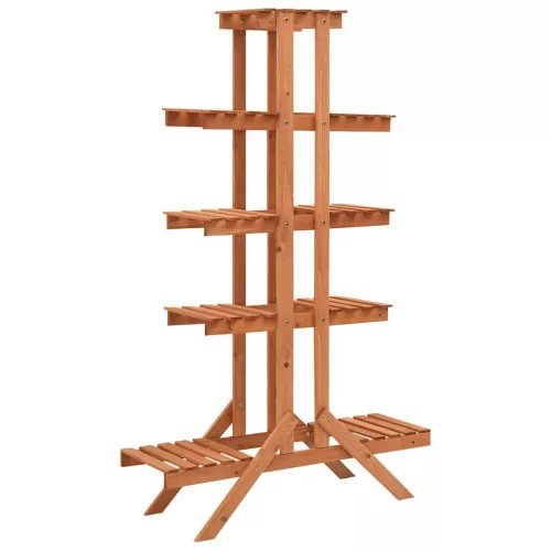 Tömör fenyőfa virágtartó állvány 83 x 25 x 132 cm