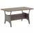 Szürke polyrattan kerti asztal 120 x 70 x 66 cm