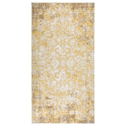 sárga lapos szövésű kültéri szőnyeg 80 x 150 cm