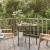 Fekete polyrattan teázóasztal 45 cm