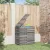 Szürke polyrattan kerti párnatartó doboz 100 x 49 x 103,5 cm