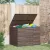 Barna polyrattan kerti párnatartó doboz 145 x 100 x 103 cm