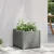 vidaXL kőszürke kerti PP magaságyás 43 x 43 x 35 cm