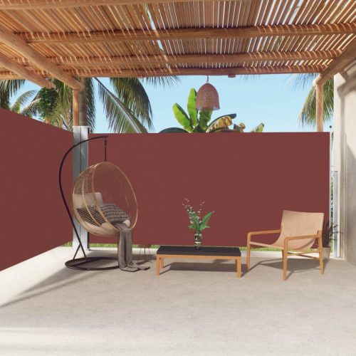 barna behúzható oldalsó napellenző 180 x 600 cm