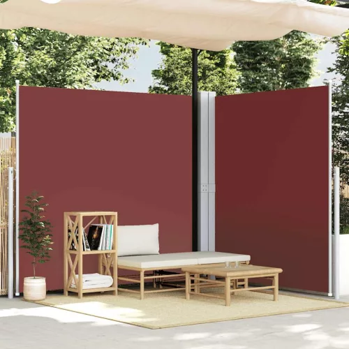 barna behúzható oldalsó napellenző 220 x 600 cm