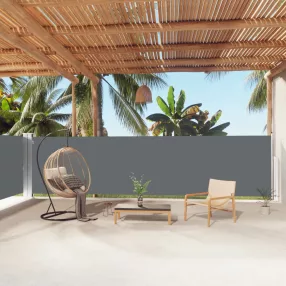   antracitszürke behúzható oldalsó napellenző 160 x 1000 cm