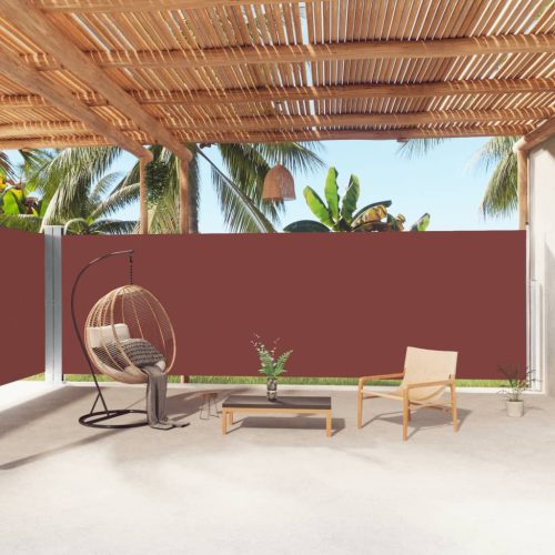 barna behúzható oldalsó napellenző 200 x 1000 cm
