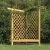 Impregnált fenyőfa sarokpergola paddal 166 x 81 x 174 cm