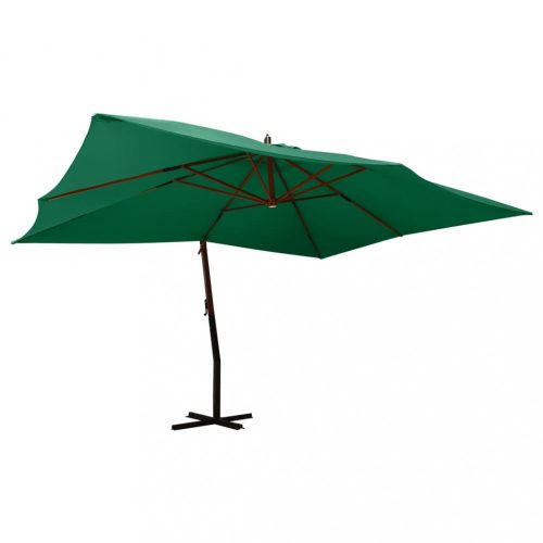 Zöld konzolos napernyő farúddal 400 x 300 cm