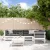 6 részes fehér tömör fa kerti társalgószett párnákkal