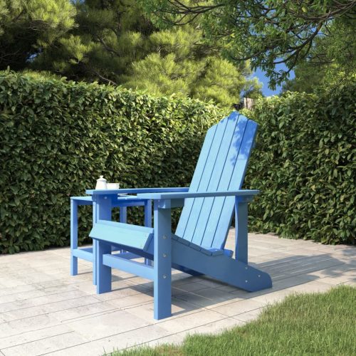  vízkék HDPE kerti adirondack szék