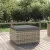 Szürke polyrattan kerti lábtartó párnával 55 x 55 x 30 cm