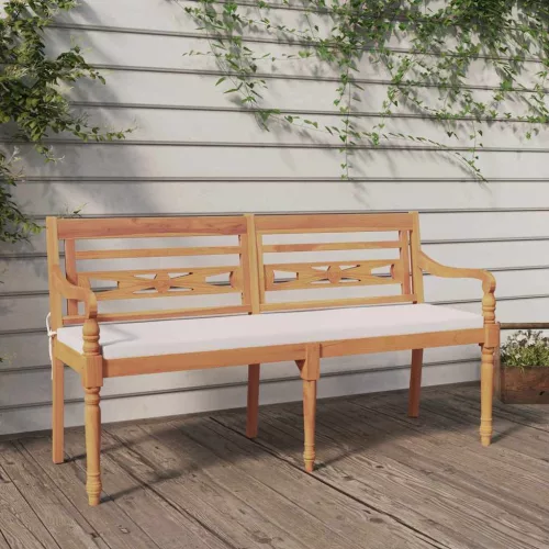 Tömör tíkfa batavia pad párnával 150 cm