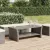 vidaXL szürke polyrattan dohányzóasztal 100 x 50 x 40 cm