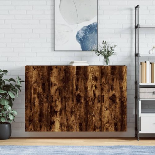 2 db füstös tölgy színű faliszekrény 69,5 x 34 x 90 cm