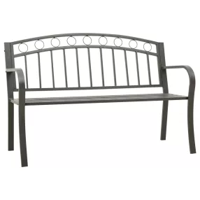 Szürke kerti pad 120 cm