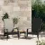 Fekete polyrattan kerti Adirondack szék