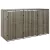 szürke polyrattan hármas kerekeskuka tárolófészer 207x80x117 cm